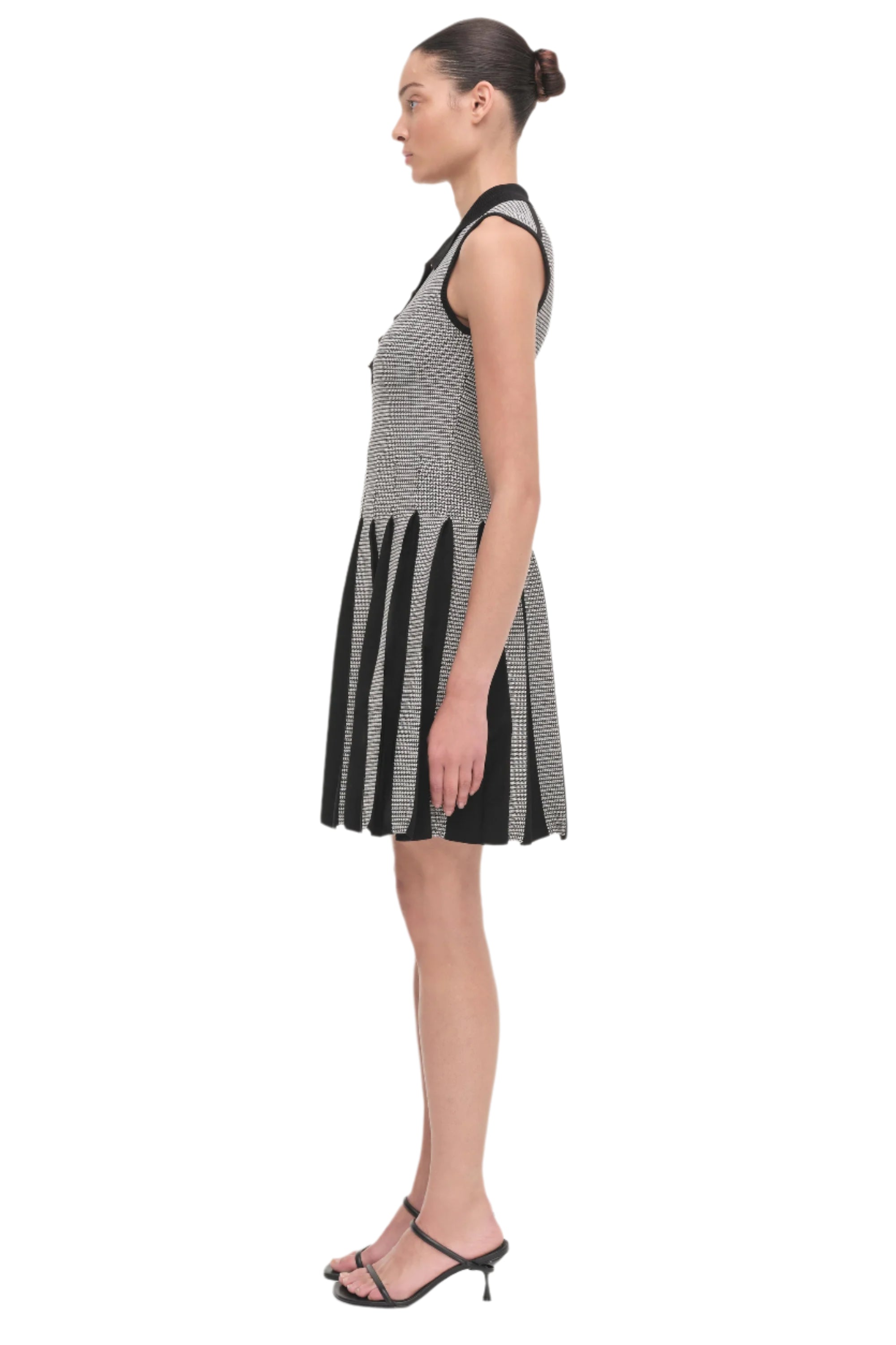 MELODIE PLEATED WRAP MINI DRESS-Sassanova3