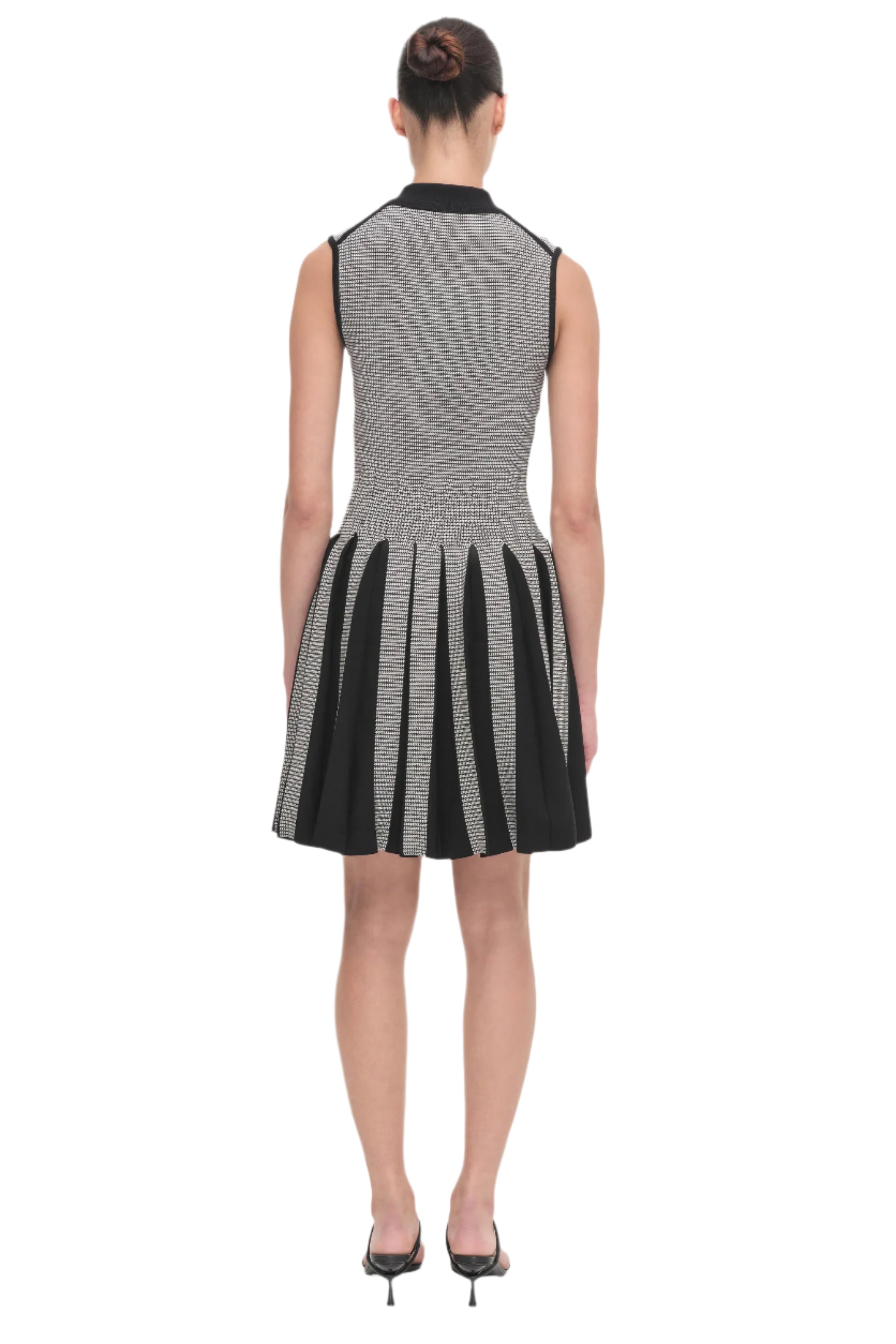 MELODIE PLEATED WRAP MINI DRESS-Sassanova4
