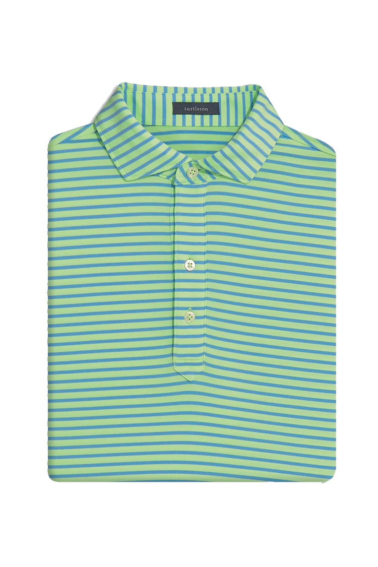 MILLER STRIPE PERFORMANCE POLO - Polos - Novaman