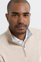 COOLSPUN COTTON 1/4 ZIP SWEATER - Sweaters - Novaman