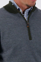 ACE BIRDSEYE 1/4 ZIP SWEATER - Sweaters - Novaman