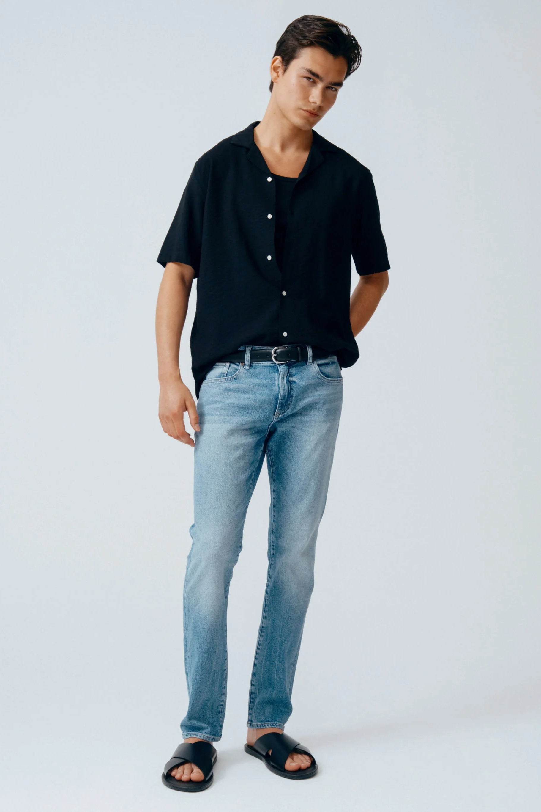 NICK SLIM DENIM AGED MID - Jeans - Novaman