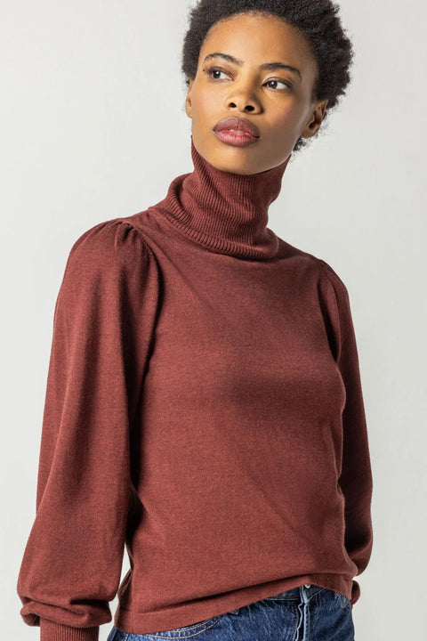 PUFF SLV TURTLENECK SWEATER (PA2263)