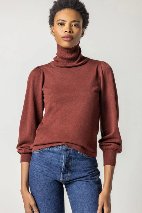 PUFF SLV TURTLENECK SWEATER (PA2263)