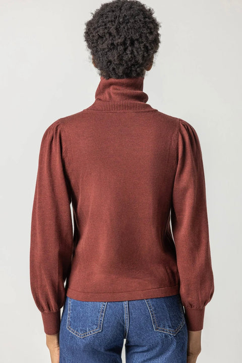 PUFF SLV TURTLENECK SWEATER (PA2263)
