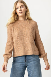 NOVELTY STITCH PULLOVER SWEATER (PA2347)