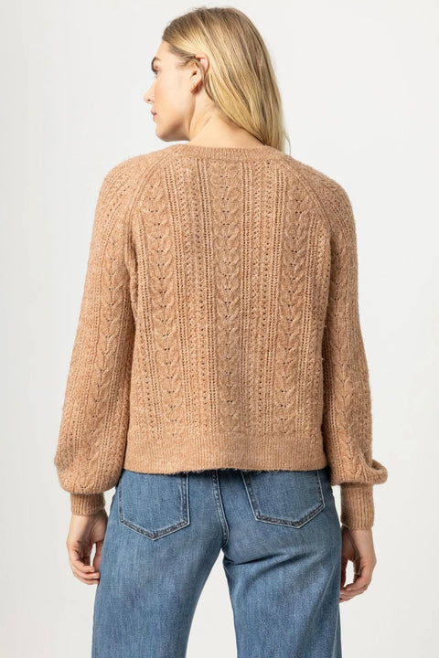 NOVELTY STITCH PULLOVER SWEATER (PA2347)