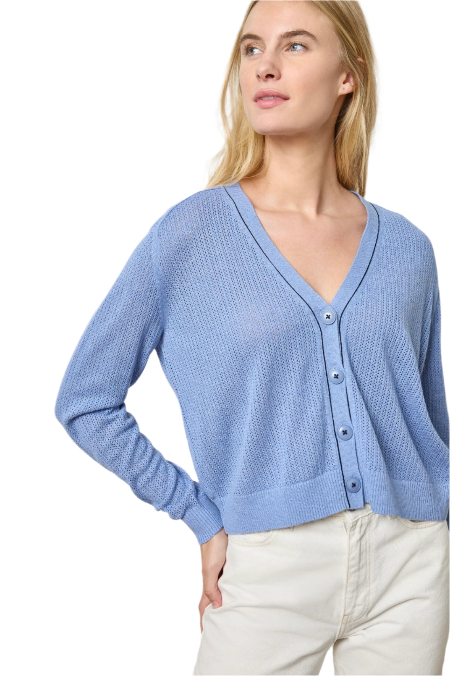 SADDLE SLEEVE V-NECK CARDIGAN (PA2869)
sassanova