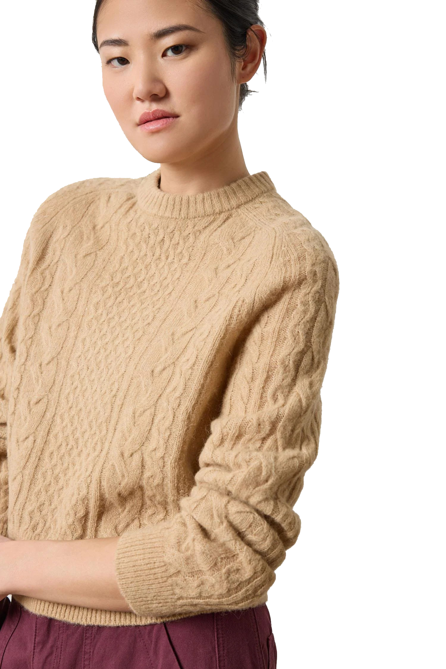 MIXED STITCH PULLOVER - Sweaters - Sassanova