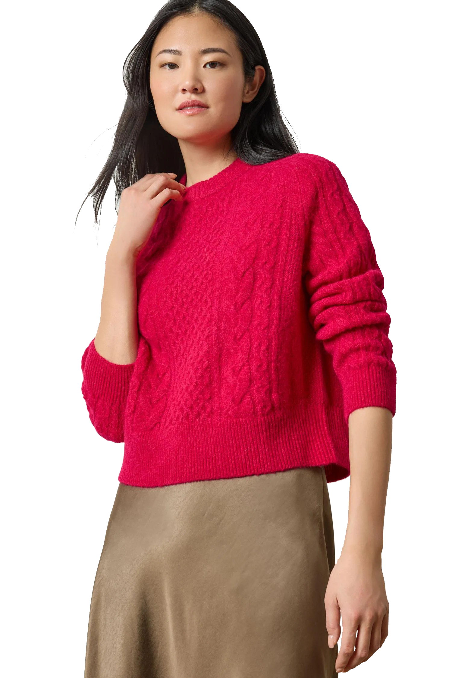 MIXED STITCH PULLOVER - Sweaters - Sassanova