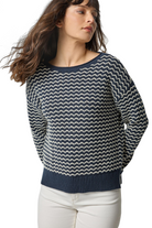 LONG SLEEVED ZIG ZAG SWEATER - Sweaters - Sassanova
