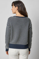 LONG SLEEVED ZIG ZAG SWEATER - Sweaters - Sassanova