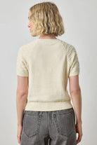 TEXTURED SS SWEATER - Sweaters - Sassanova