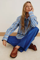 WIDE LEG PINTUCK TROUSER - Pants - Sassanova