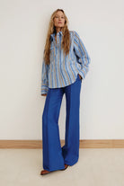 WIDE LEG PINTUCK TROUSER - Pants - Sassanova