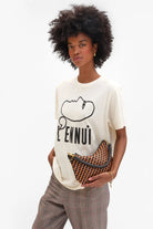 PETITE MOYEN MESSENGER WOVEN ZIG ZAG - Handbags - Sassanova