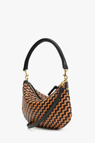 PETITE MOYEN MESSENGER WOVEN ZIG ZAG - Handbags - Sassanova