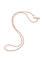 DOUBLE WRAP RICE PEARL NECKLACE - PINK - Necklaces - Sassanova