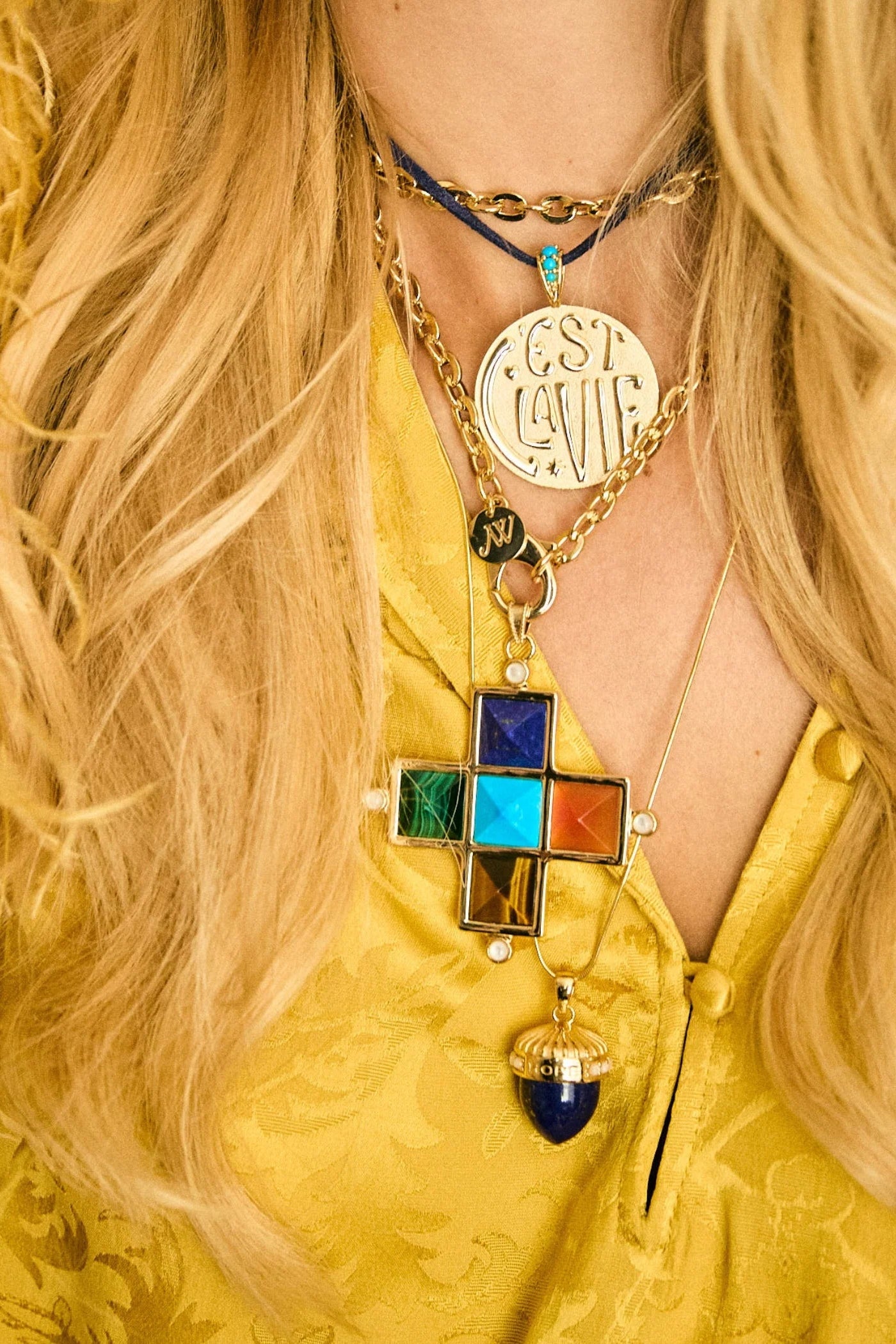 GARDEZ BIEN LONG CHAIN - Necklaces - Sassanova