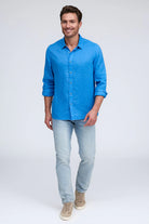 FAVORITE LONG SLEEVE LINEN SHIRT - Long Sleeved Shirts - Novaman