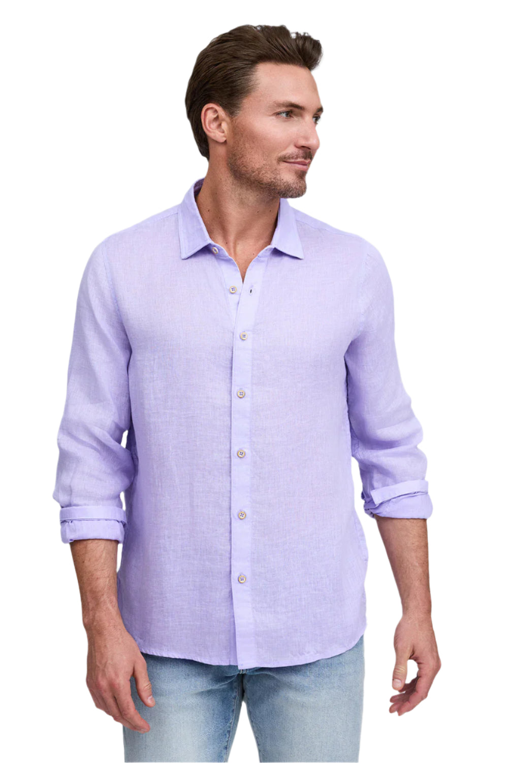 FAVORITE LONG SLEEVE LINEN SHIRT - Long Sleeved Shirts - Novaman
