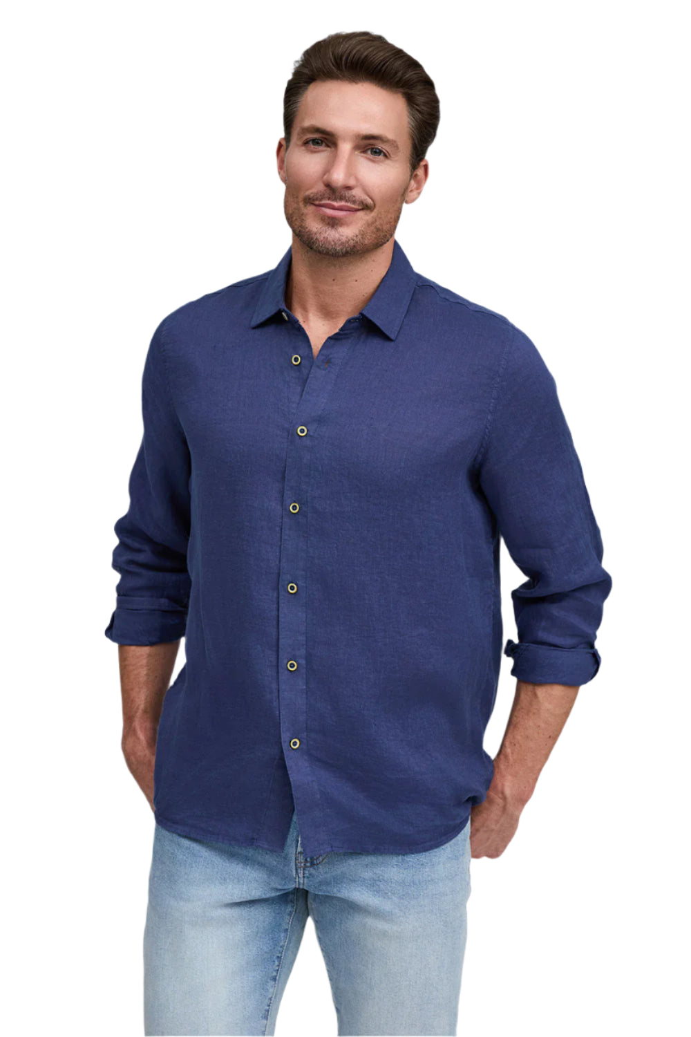 FAVORITE LS  LINEN SHIRT (QP12800)
novaman