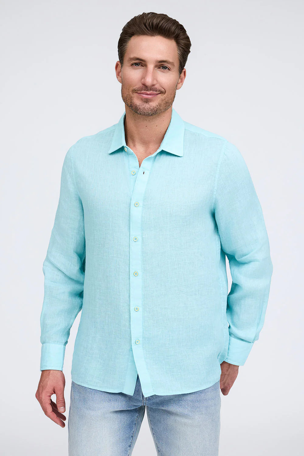 FAVORITE LONG SLEEVE LINEN SHIRT - Long Sleeved Shirts - Novaman