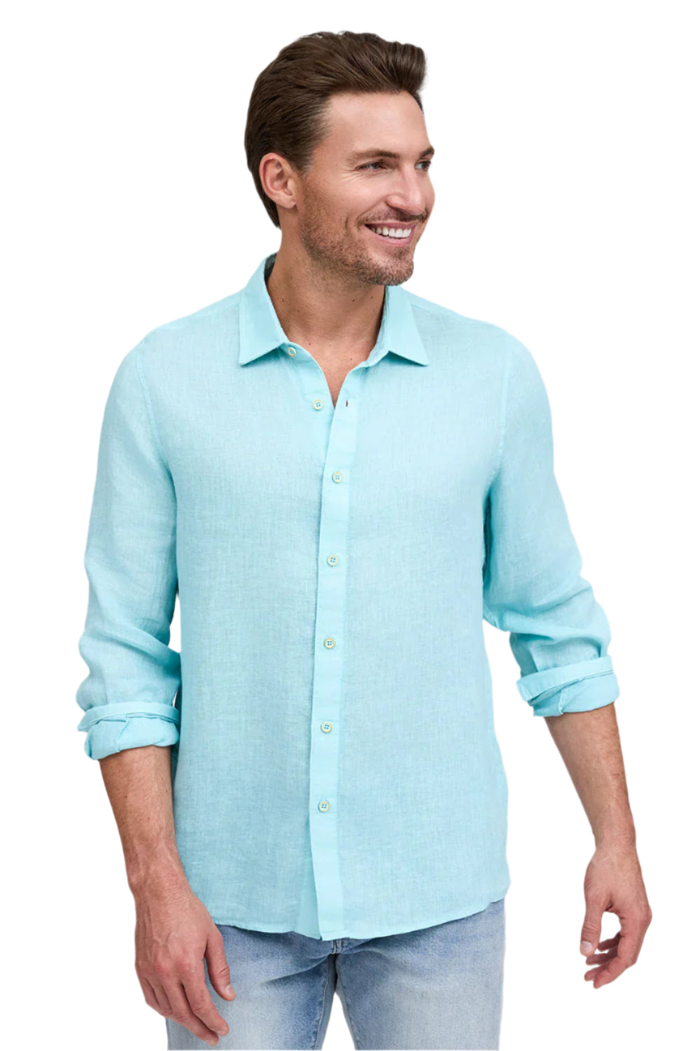 FAVORITE LONG SLEEVE LINEN SHIRT - Long Sleeved Shirts - Novaman