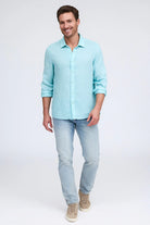 FAVORITE LONG SLEEVE LINEN SHIRT - Long Sleeved Shirts - Novaman