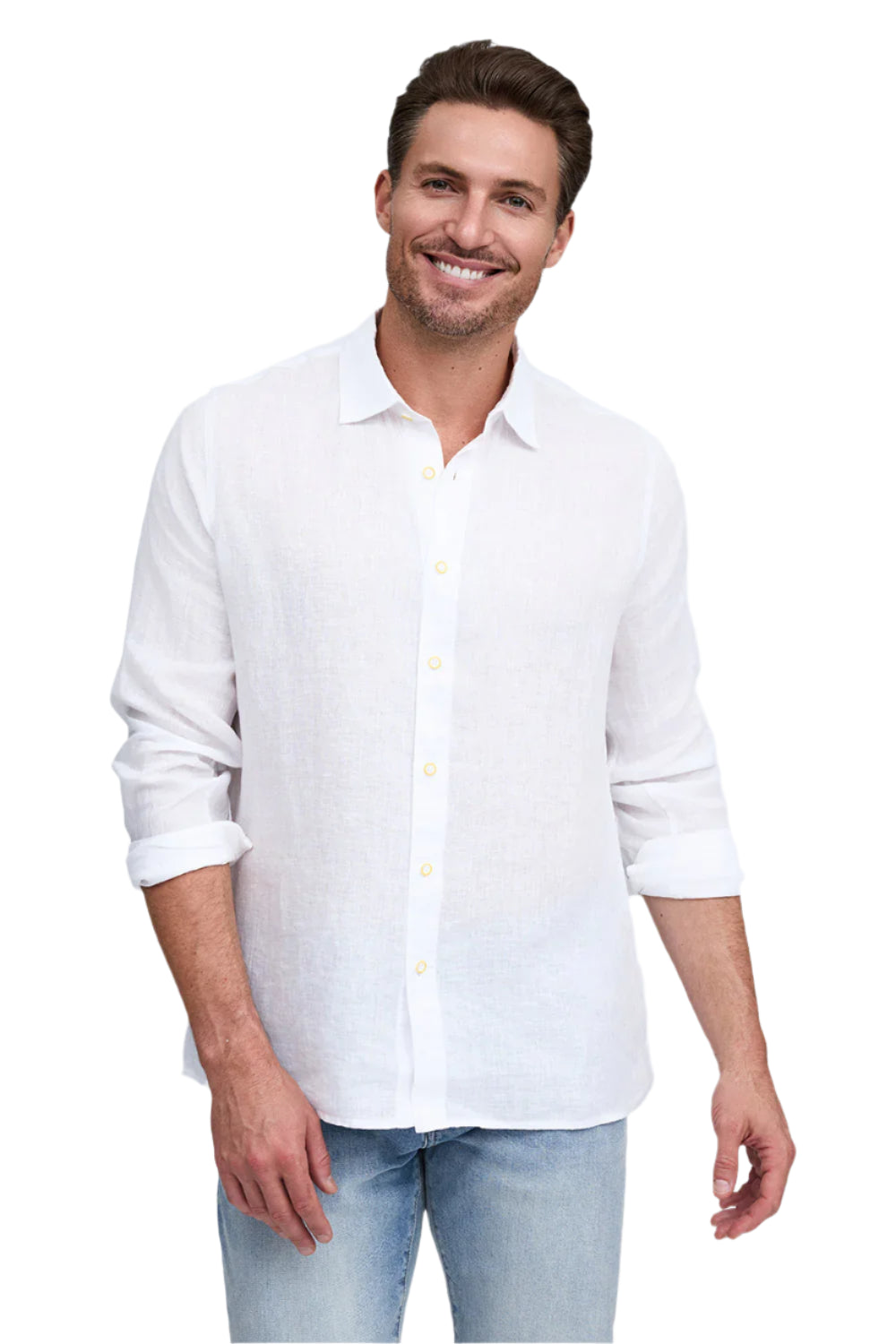 FAVORITE LONG SLEEVE LINEN SHIRT - Long Sleeved Shirts - Novaman