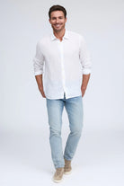 FAVORITE LONG SLEEVE LINEN SHIRT - Long Sleeved Shirts - Novaman