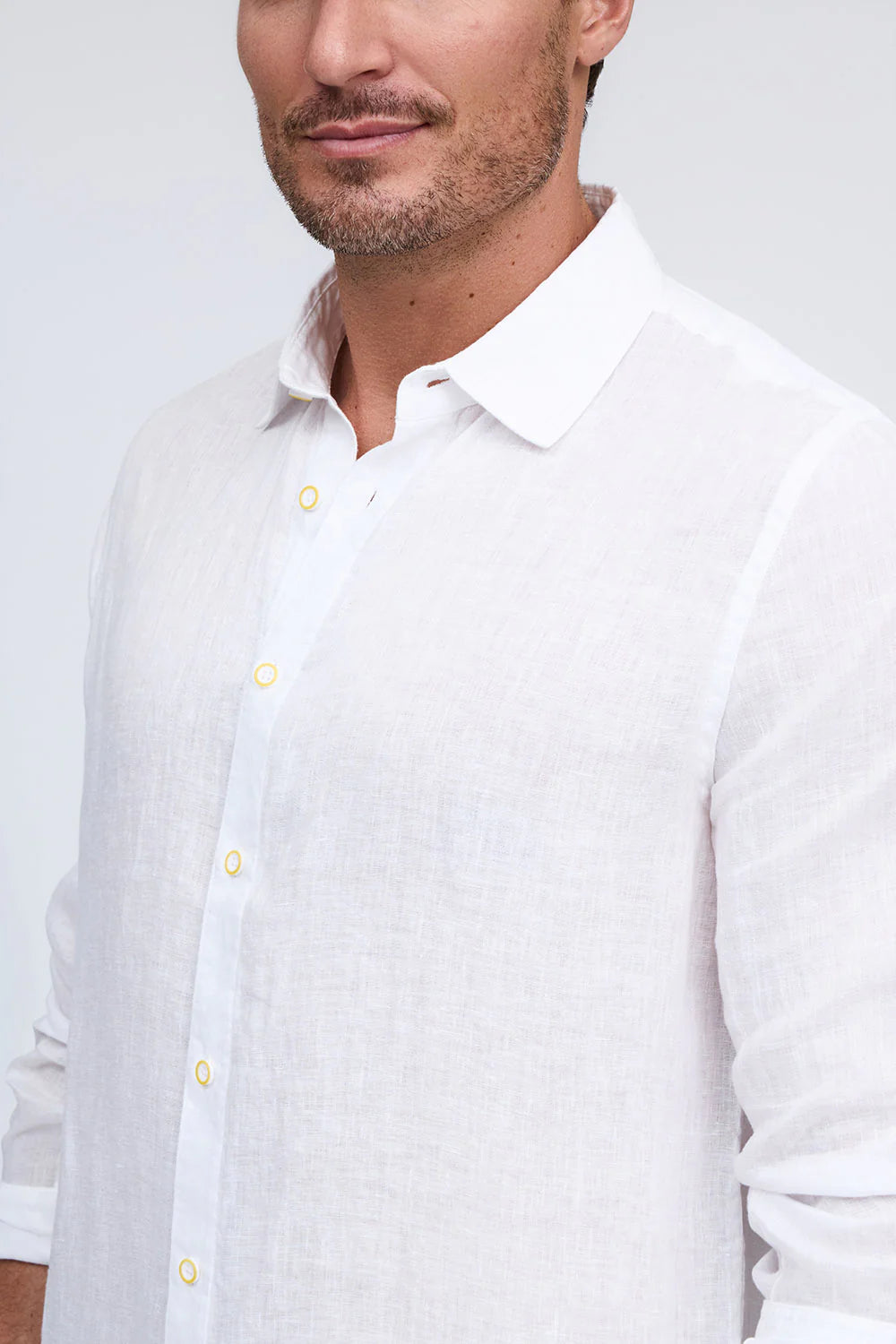 FAVORITE LONG SLEEVE LINEN SHIRT - Long Sleeved Shirts - Novaman