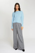 PUFF SLV POPCORN STITCH CARDIGAN - Sweaters - Sassanova