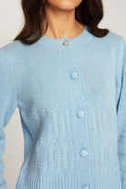 PUFF SLV POPCORN STITCH CARDIGAN - Sweaters - Sassanova