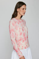 WATERCOLOR FLORAL PRINT CREW - Sweaters - Sassanova