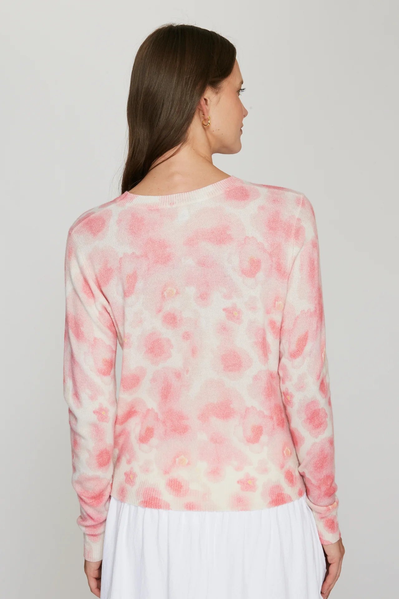 WATERCOLOR FLORAL PRINT CREW - Sweaters - Sassanova