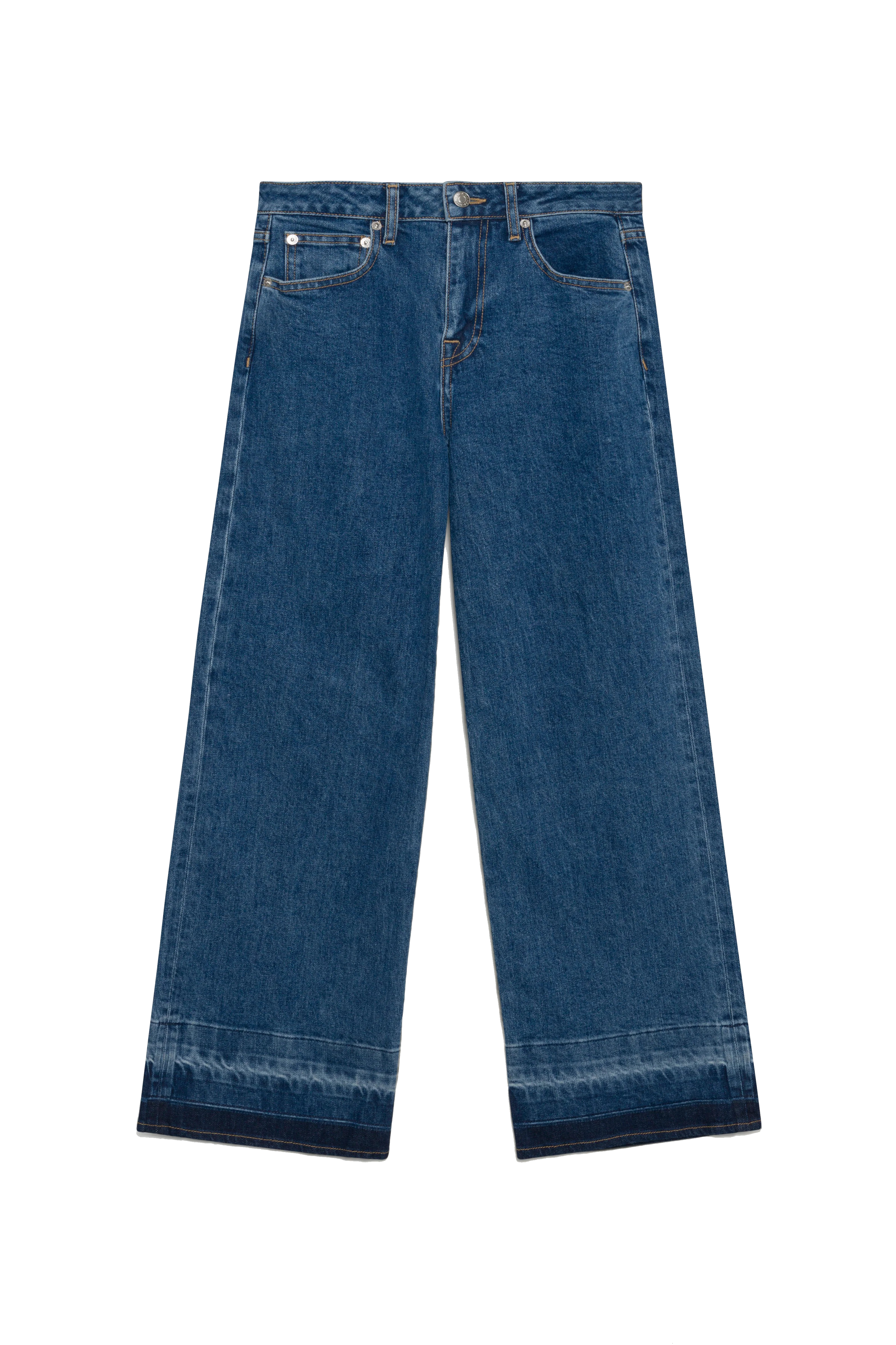 JUDE MID RISE CROP WIDE LEG - sassanova