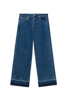 JUDE MID RISE CROP WIDE LEG - sassanova