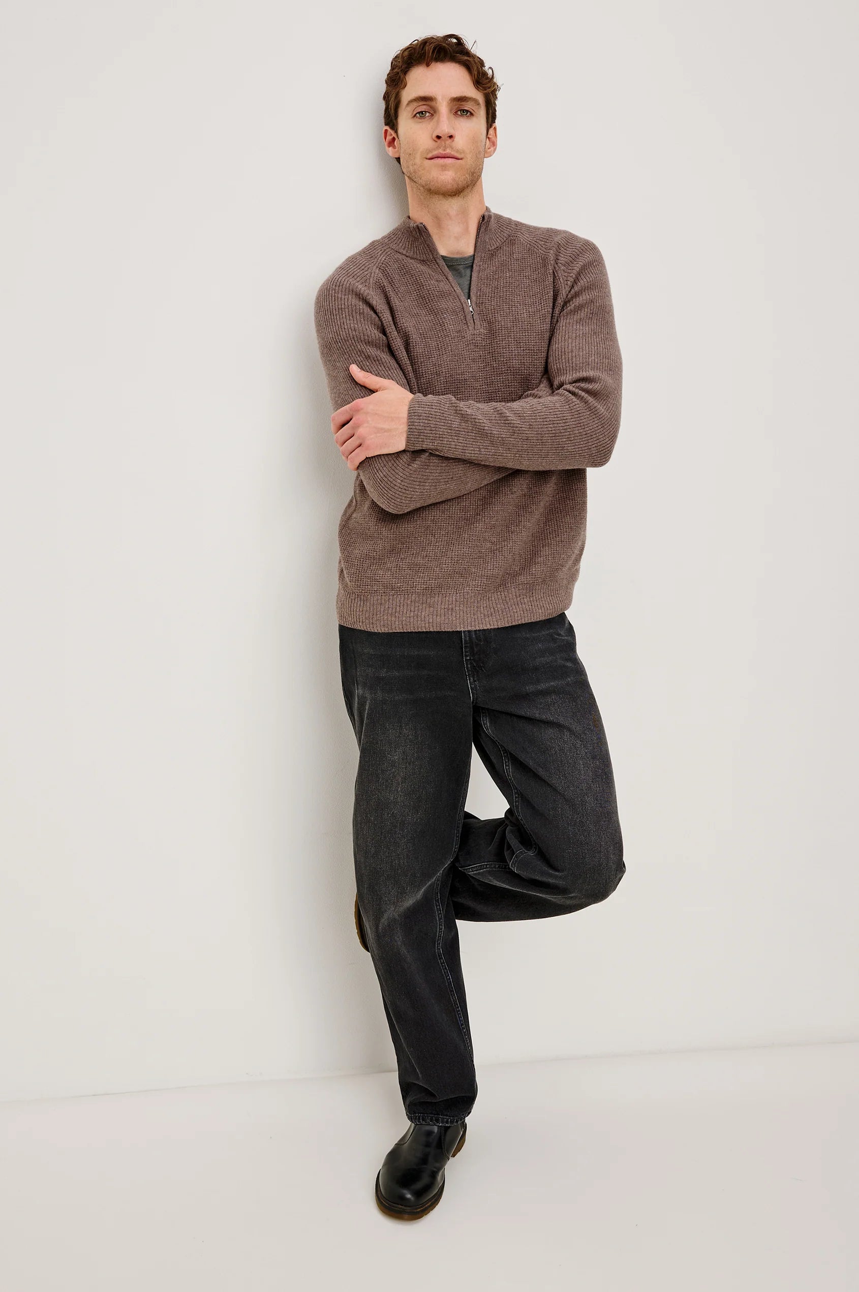 STARK 1/4 ZIP SWEATER - Sweaters - Novaman