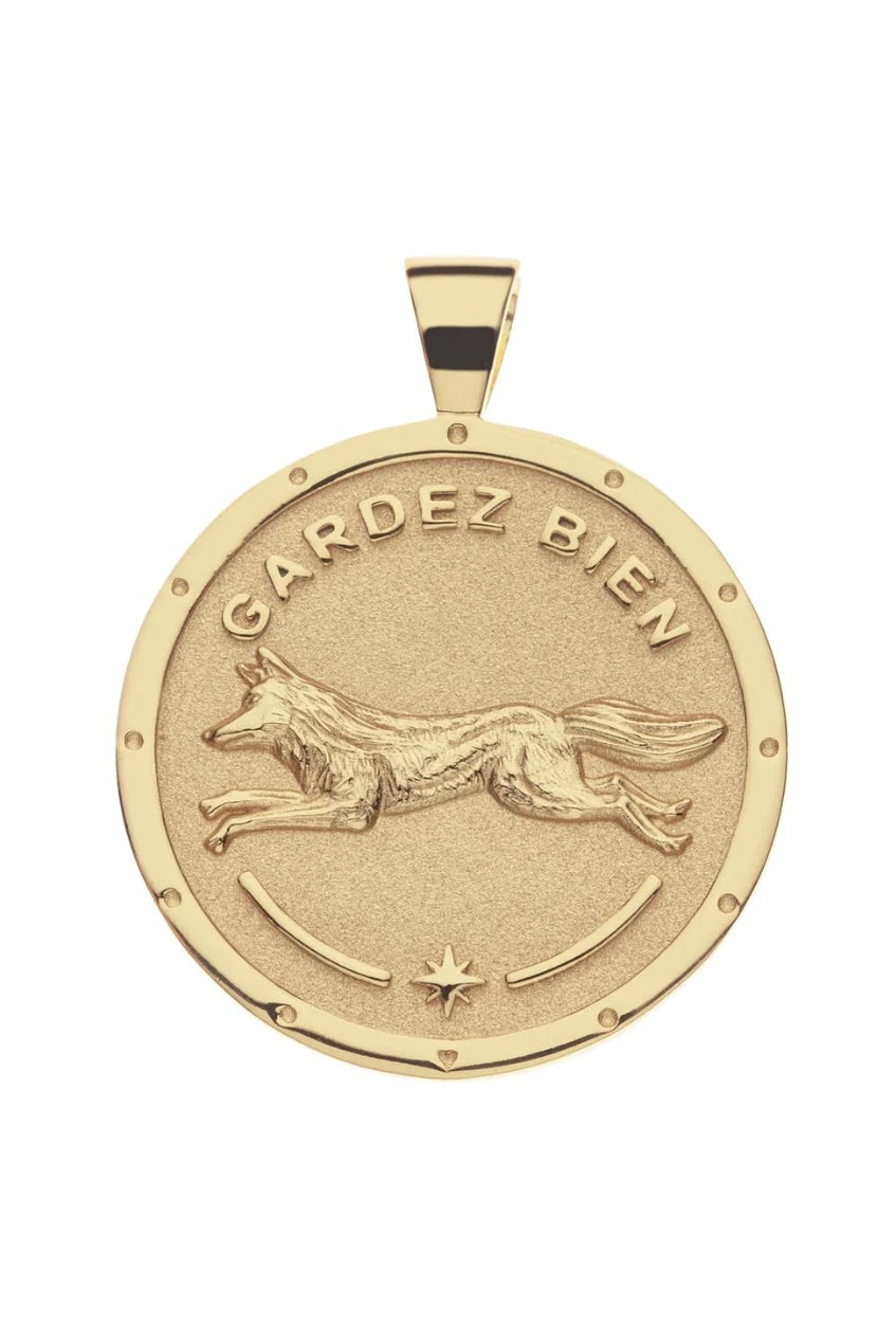 PROTECT FOX ORIGINAL NECKLACE- DRAWN LINK CHAIN - Necklaces - Sassanova