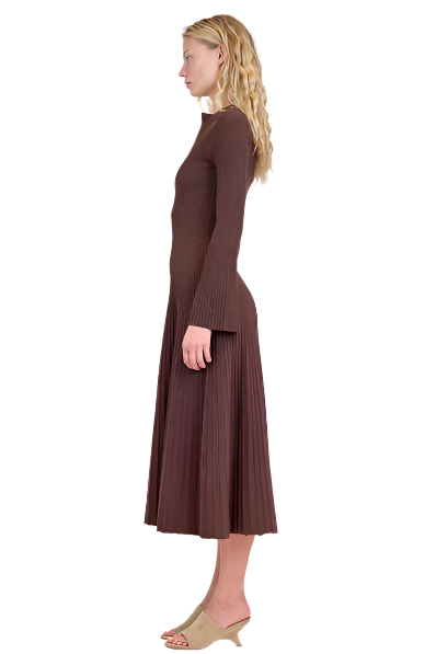 GENNA L/S MIDI DRESS-Sassanova