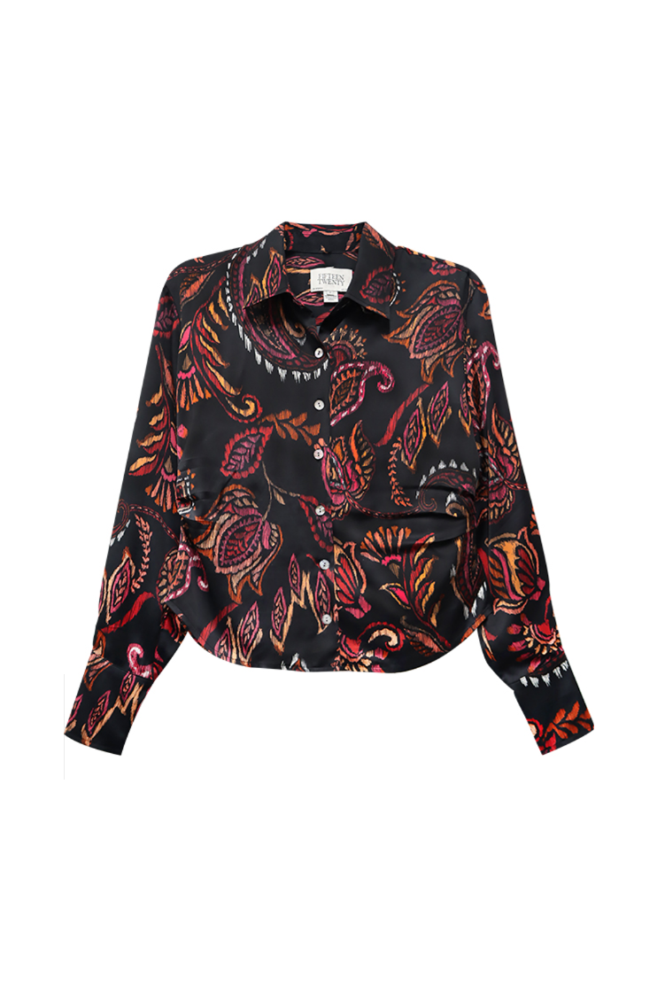 TAWNIE SIDE PLEATED SHIRT (4F41500) - Blouses - Sassanova