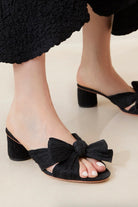 EMILIA PLEATED BOW HEEL - Sassanova 