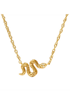 SNAKE DELICATE NECKLACE- GOLD - Necklaces - Sassanova