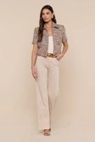 CHITA CROP SHORT SLEEVE JACKET - Jackets - Sassanova