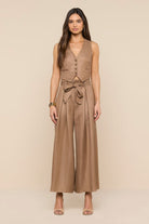 LOWEN PAPERBAG CROP PANT - Pants - Sassanova