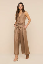 LOWEN PAPERBAG CROP PANT - Pants - Sassanova