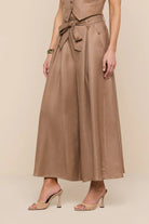 LOWEN PAPERBAG CROP PANT - Pants - Sassanova