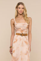 RASHA SHIRRED TANK - Tank Tops - Sassanova
