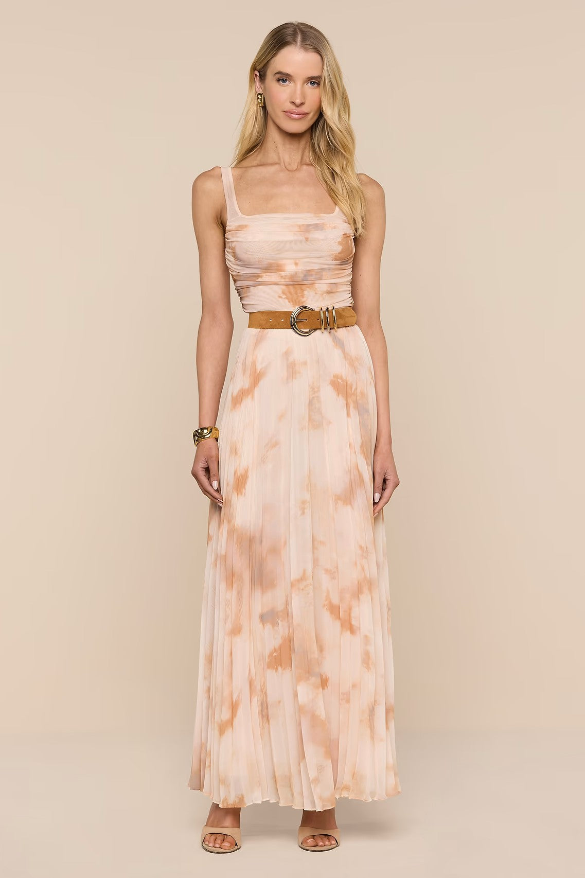 RASHA SHIRRED TANK - Tank Tops - Sassanova